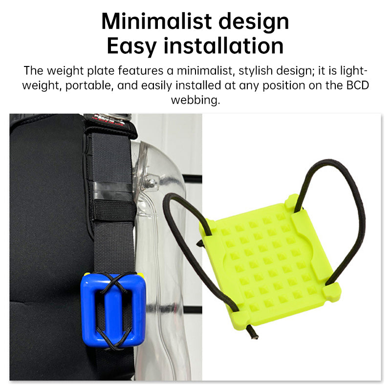 Diving Weight Retainer Plate – BCD Adjustable Mounting Board, Scuba Weight Base Plate, Diving BCD Accessories