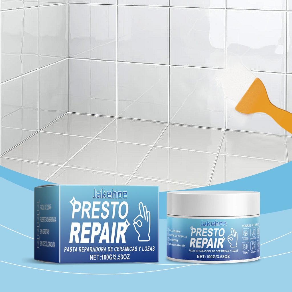 Jakehoe Ceramic Repair Paste Bathroom Kitchen Tile Repair Waterproof Wear Resistant Craft Home Repair Paste