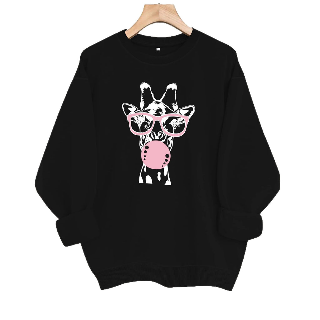 Giraffe printed hoodie