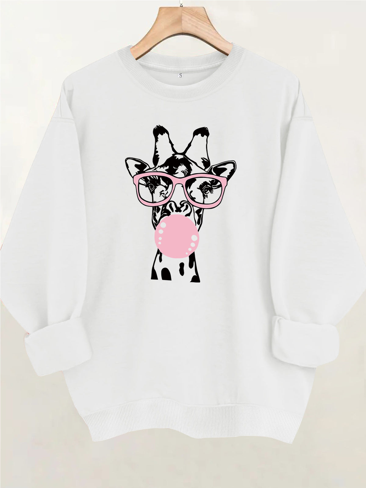 Giraffe printed hoodie