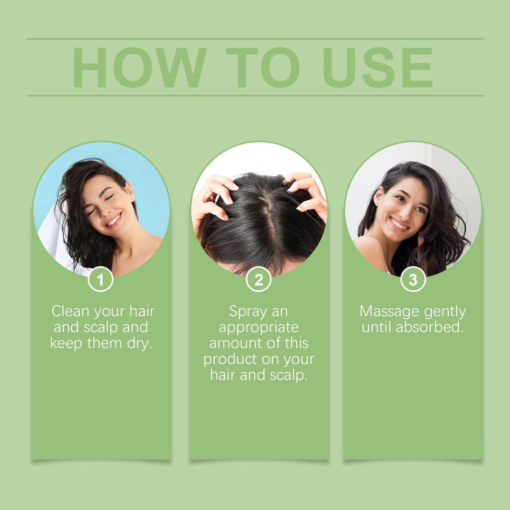Hoegoa Hair Treatment Spray, Gentle, Soft, Plump And Moisturizing Hair Care Massage Treatment Spray