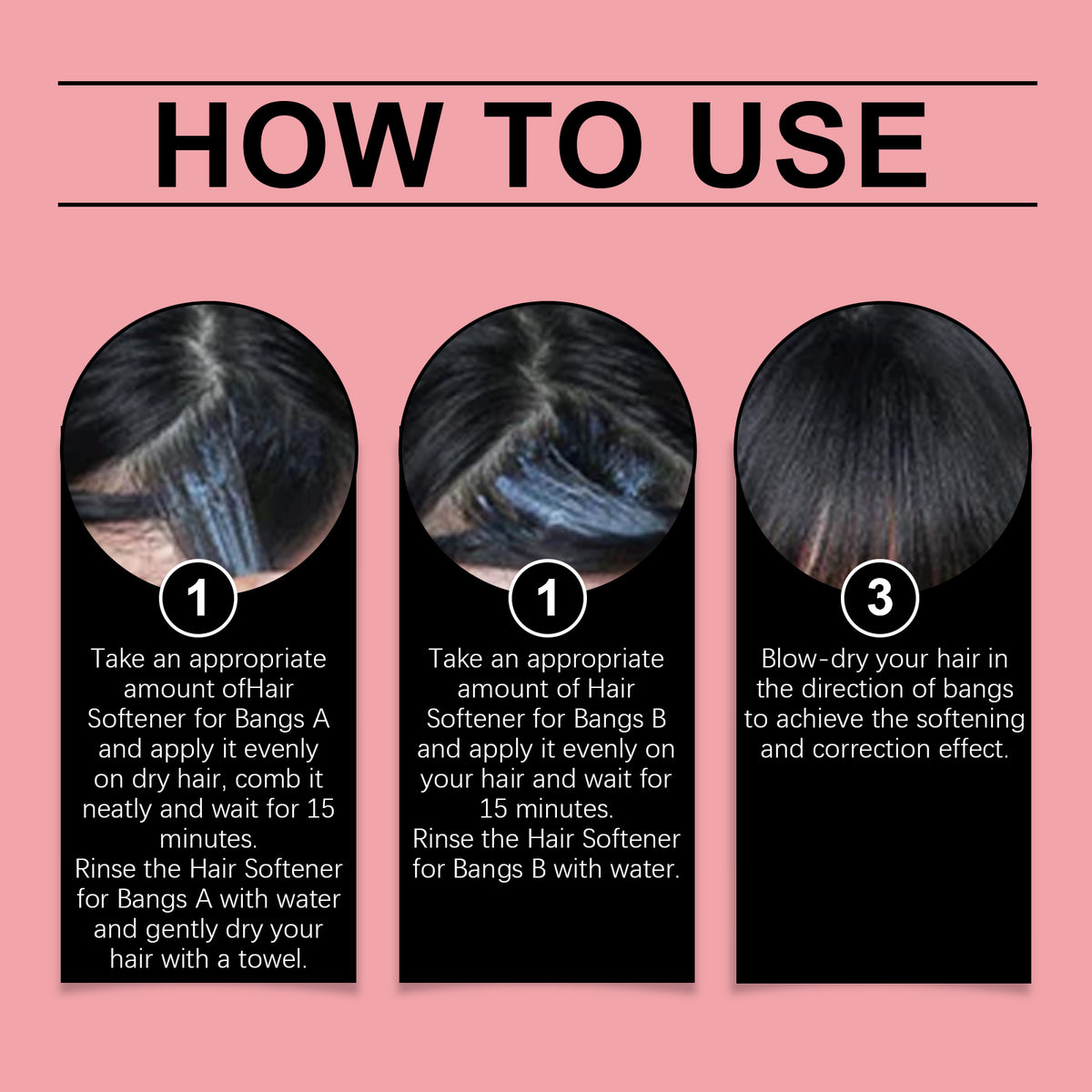 Hoegoa Fringe Softener Care Cream Improves Hair Frizz, Moisturizes And Softens Hair Care Moisturizer