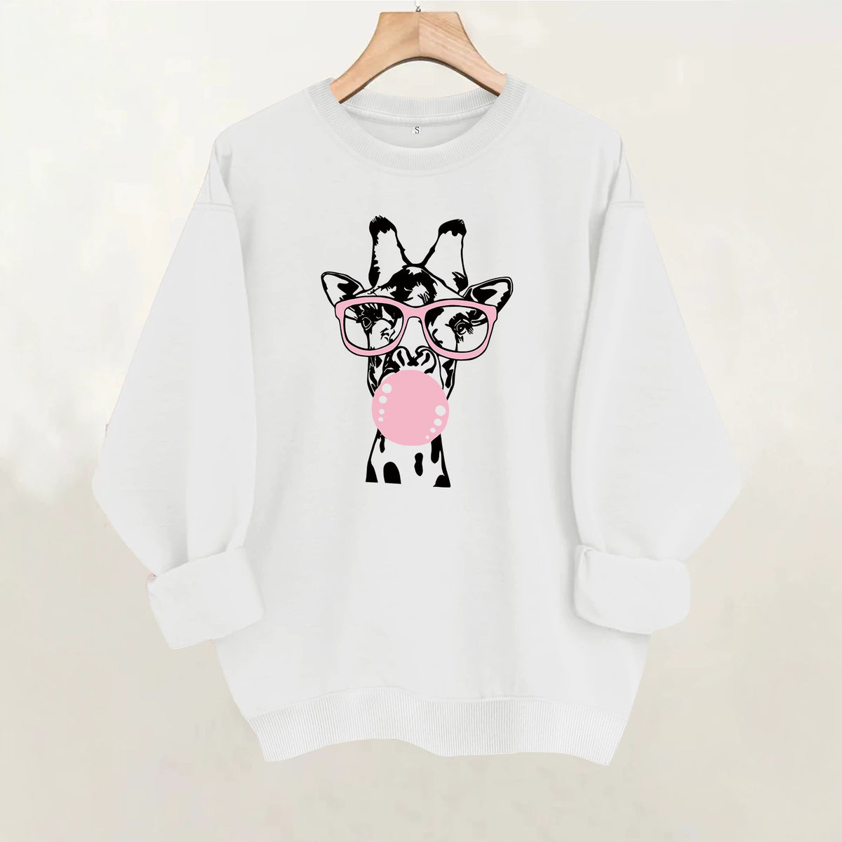 Giraffe printed hoodie