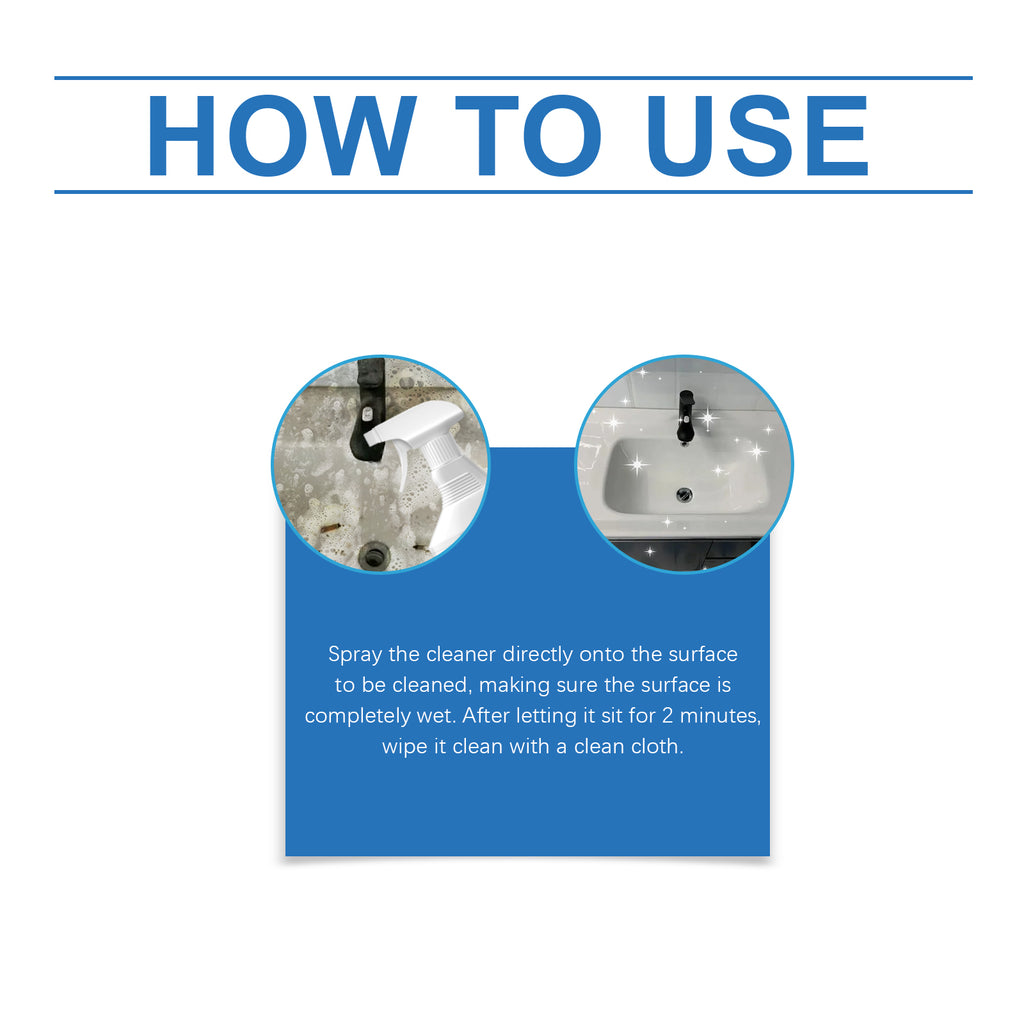Jakehoe Bathroom Cleaning Spray Bathroom Stain Scale Cleaning Bathtub Cleaning Multi-Purpose Cleaner
