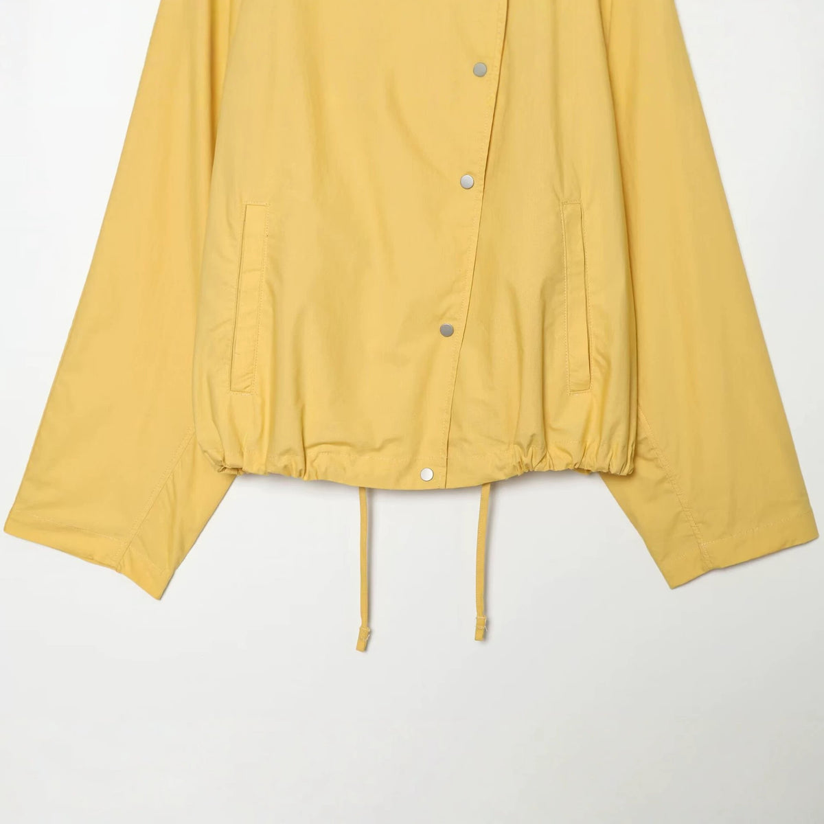 Side open collar standing collar long sleeved pilot jacket