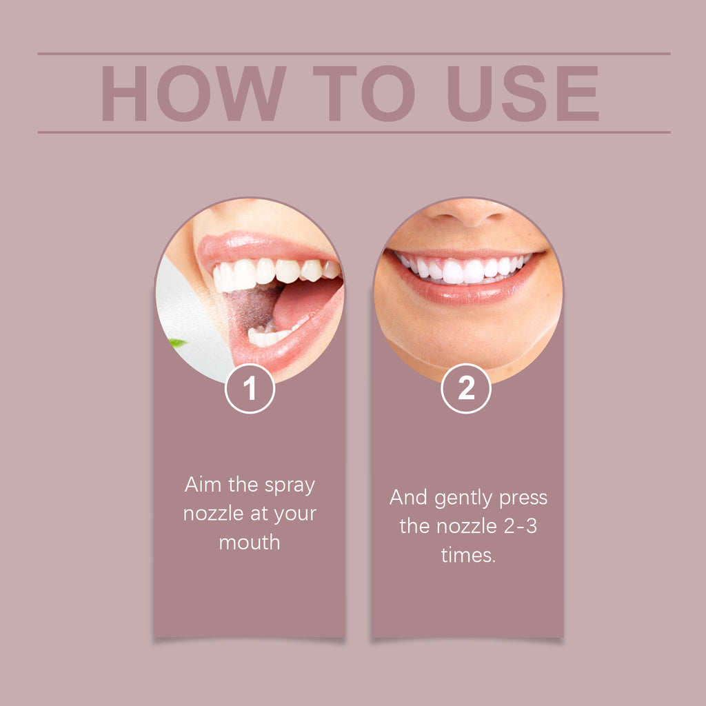 Oralhoe Oral Care Air Fresher Spray, Deep Clean Coffee Stain Whitening Teeth Fresh Breath Spray