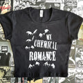 Y2k Crop Top Summer Gothic Slim Vintage Graphic Baby Tee emo Cute Punk Hip Hop Women Crop top Short Sleeve bat letter Streetwear