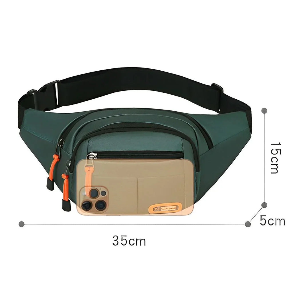 Men Women Oxford Waterproof Mobile Waist Bag Unisex Multifunctional Large Capacity Fanny Pack Wear-resistant Para Hombre 2024