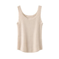New Women Sexy 100% Cashmere High Elasticity Vest Crop Fashion Tops O-Neck Tank Soft Warm Ladies Knit Camisole Basic Bottom Vest