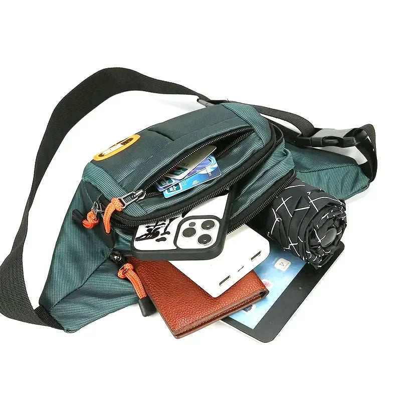Men Women Oxford Waterproof Mobile Waist Bag Unisex Multifunctional Large Capacity Fanny Pack Wear-resistant Para Hombre 2024