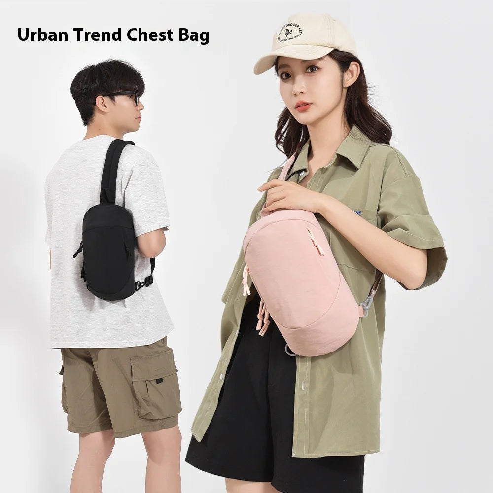 Men And Women Waist Packs Lightweight Stylish Crossbody Bag,Daily Commute Chest Bag Travel Casual Messenger Bag