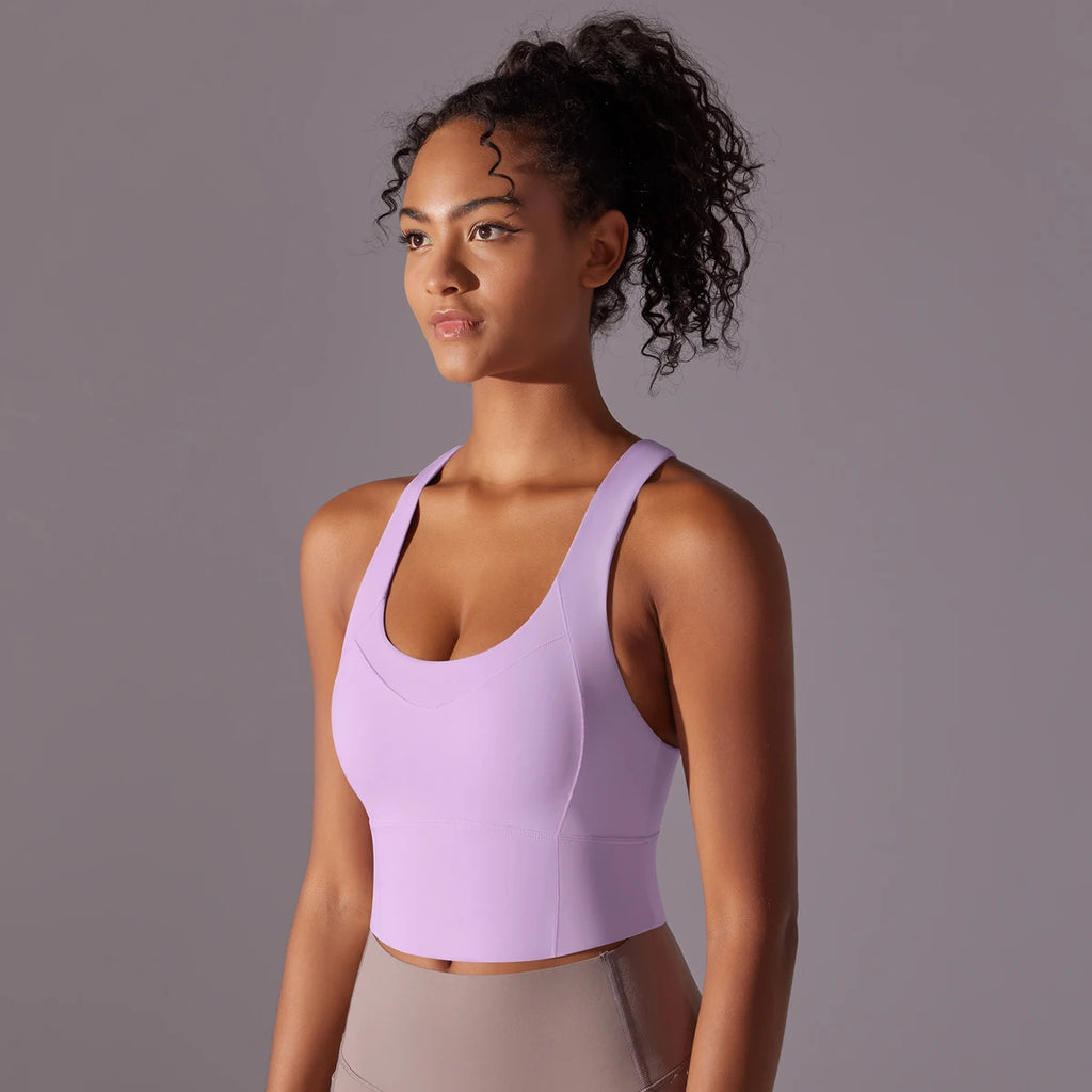 Nylon Sexy Women's Sports Bra Top Women Tight Elastic Gym Sport Yoga Bras Crop Top Yoga Clothes Stretch Women Sports Underwear