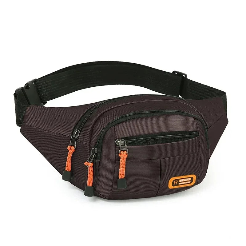 Men Women Oxford Waterproof Mobile Waist Bag Unisex Multifunctional Large Capacity Fanny Pack Wear-resistant Para Hombre 2024