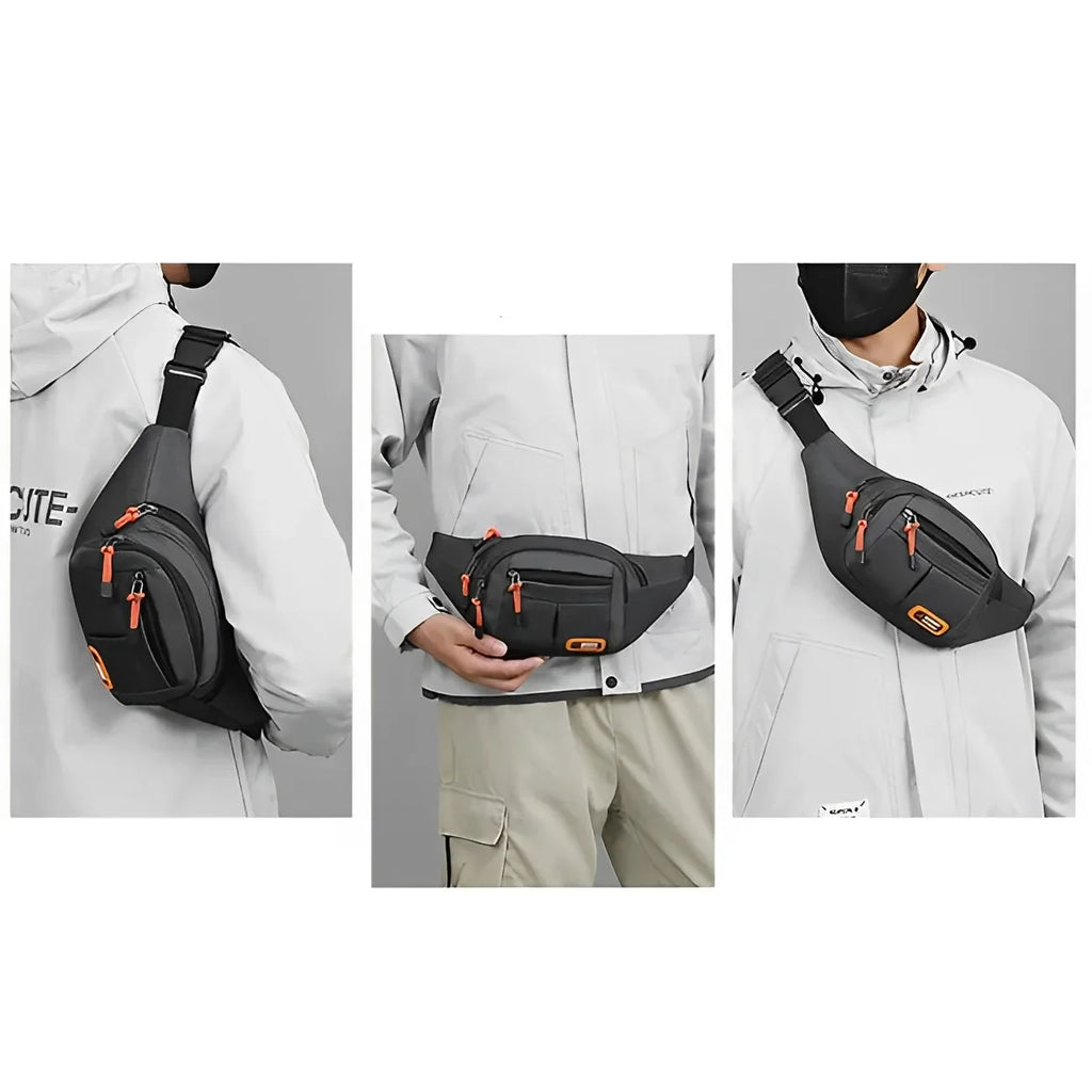Men Women Oxford Waterproof Mobile Waist Bag Unisex Multifunctional Large Capacity Fanny Pack Wear-resistant Para Hombre 2024