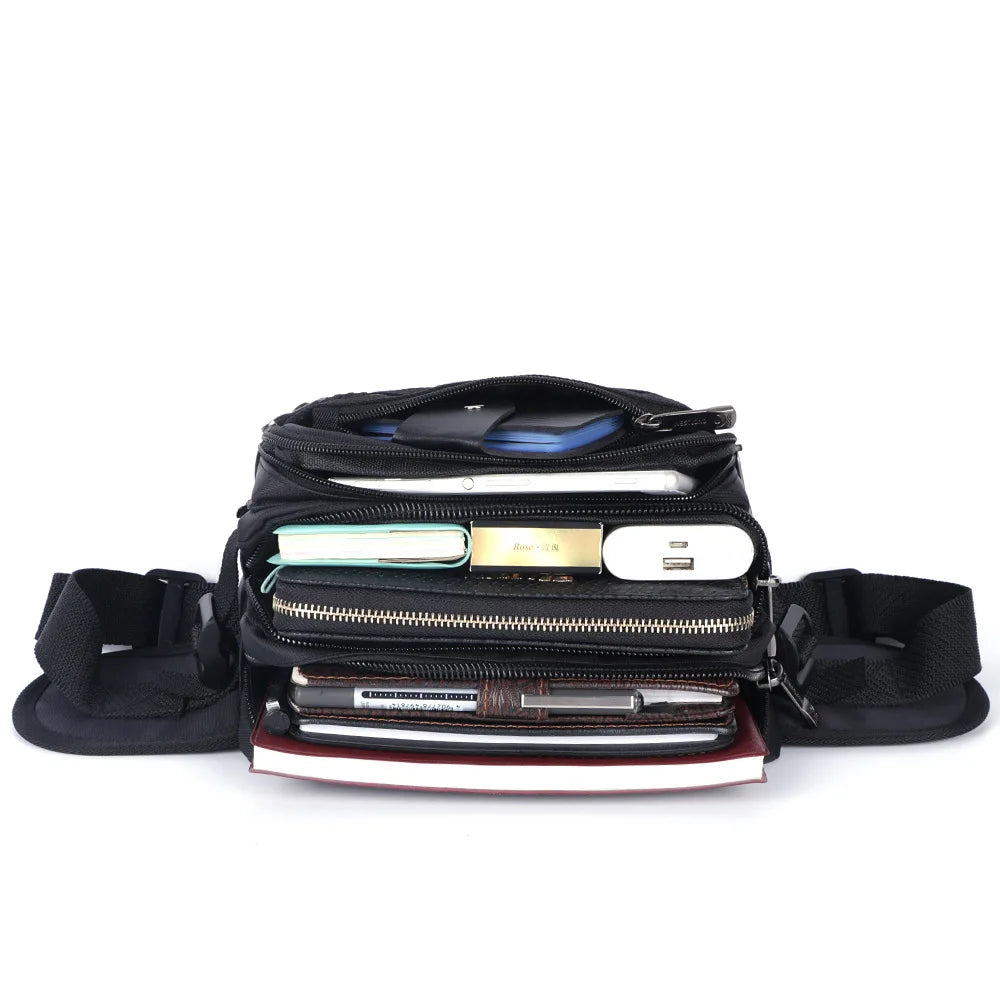 Waist Pack Casual Functional Fashion Men Waterproof Fanny Pack Women Belt Bum Bag Male Phone Wallet Pouch Bags Unisex Purse Sac